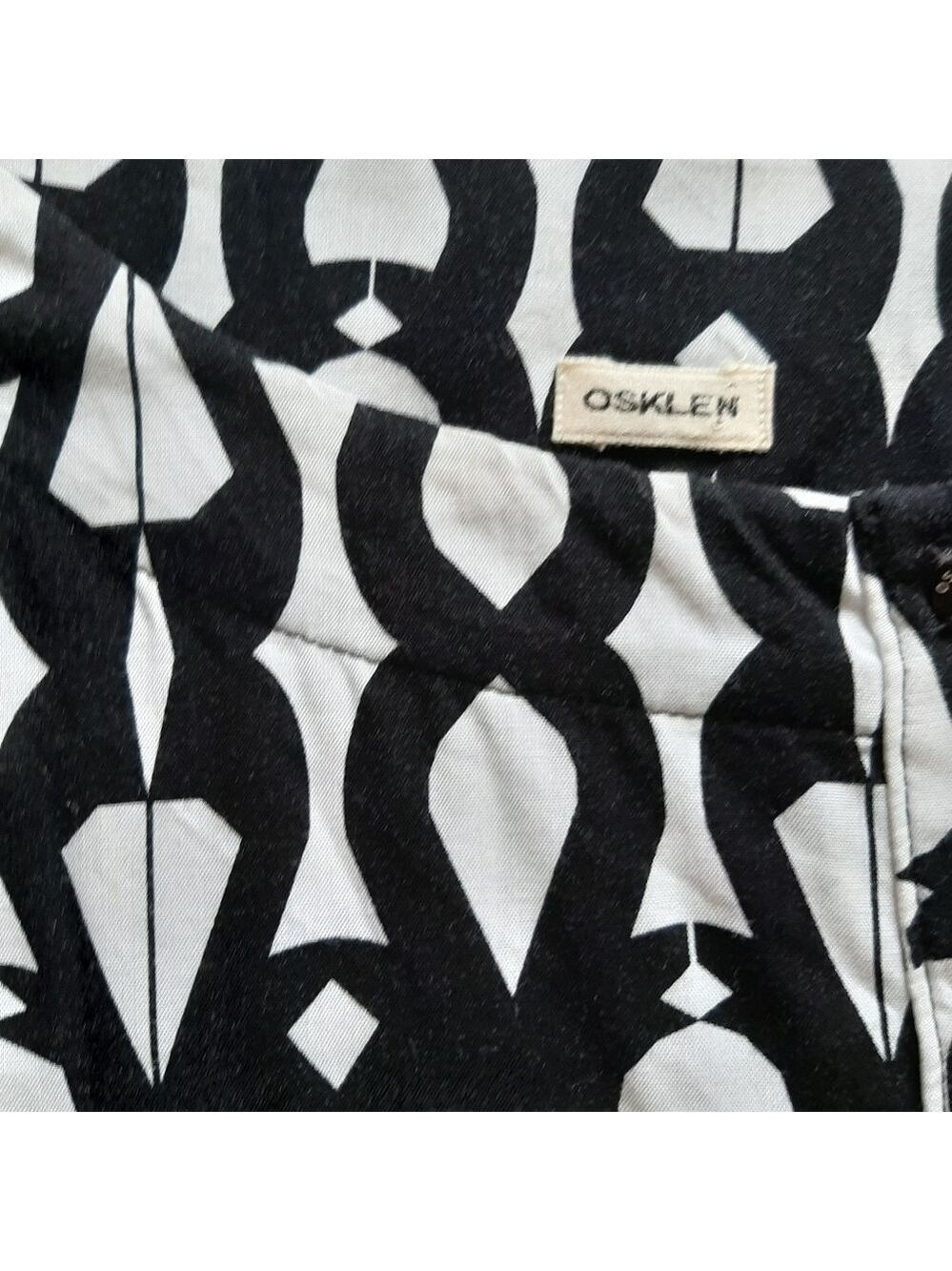 Osklen Designer Mod Geo Print Button Front Dress - Picture 11 of 15
